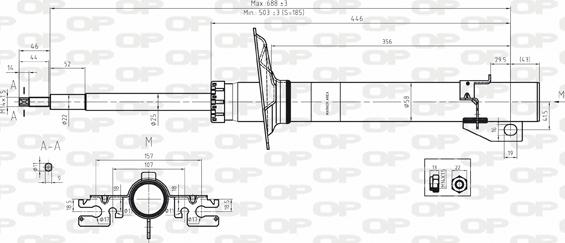 Open Parts SAB8104.31 - Shock Absorber www.autospares.lv