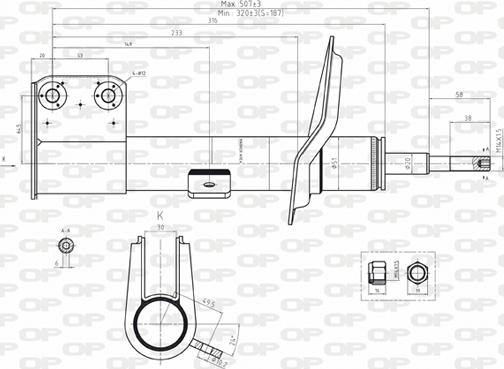 Open Parts SAB8105.31 - Shock Absorber www.autospares.lv