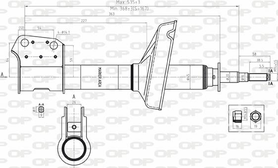 Open Parts SAB8100.11 - Shock Absorber www.autospares.lv