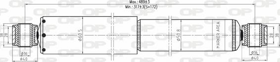 Open Parts SAB8115.32 - Амортизатор www.autospares.lv