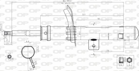 Open Parts SAB8111.31 - Amortizators www.autospares.lv