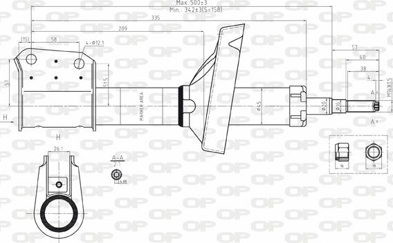 Open Parts SAB8185.31 - Amortizators www.autospares.lv