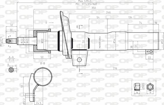 Open Parts SAB8182.31 - Амортизатор www.autospares.lv