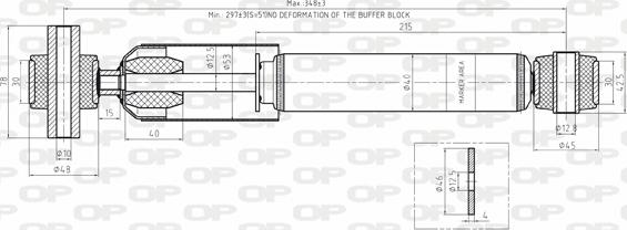 Open Parts SAB8136.32 - Amortizators autospares.lv