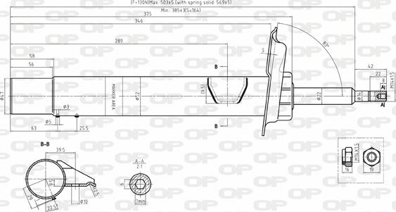 Open Parts SAB8138.31 - Amortizators autospares.lv