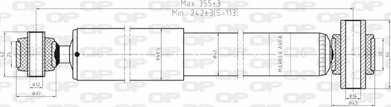 Open Parts SAB8132.32 - Амортизатор www.autospares.lv