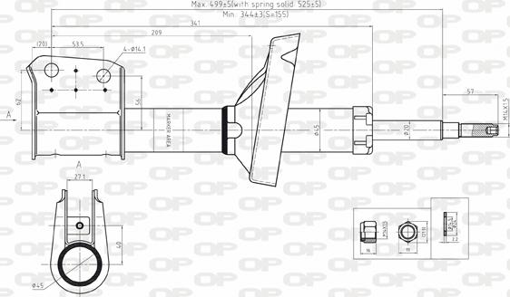 Open Parts SAB8122.31 - Amortizators www.autospares.lv