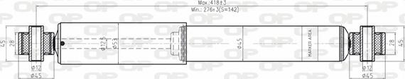 Open Parts SAB8179.32 - Amortizators autospares.lv