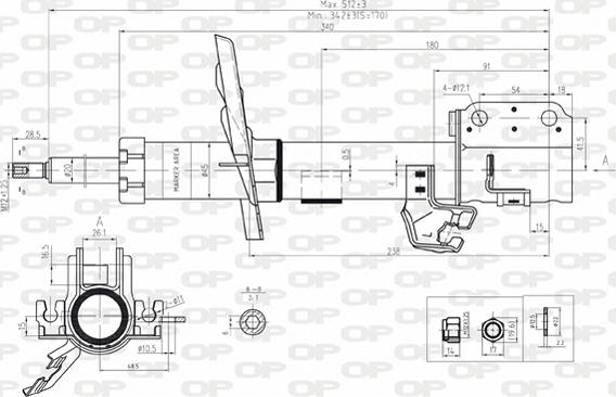 Open Parts SAB8174.31 - Amortizators www.autospares.lv