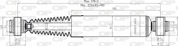 Open Parts SAB8175.32 - Amortizators autospares.lv