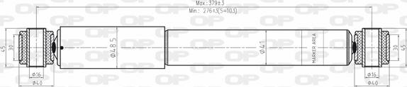 Open Parts SAB8171.12 - Amortizators autospares.lv