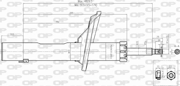 Open Parts SAB8395.11 - Amortizators www.autospares.lv