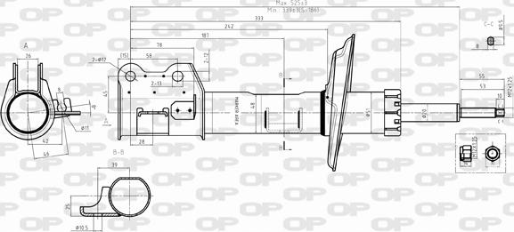 Open Parts SAB8393.31 - Shock Absorber www.autospares.lv