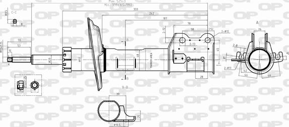 Open Parts SAB8392.31 - Amortizators www.autospares.lv