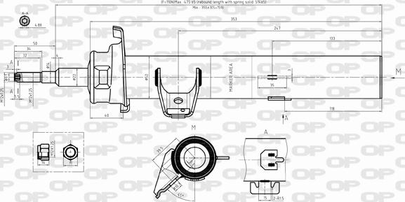 Open Parts SAB8397.31 - Amortizators autospares.lv