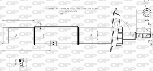 Open Parts SAB8343.31 - Amortizators autospares.lv