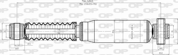 Open Parts SAB8355.32 - Амортизатор www.autospares.lv