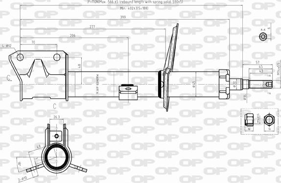 Open Parts SAB8358.31 - Shock Absorber www.autospares.lv