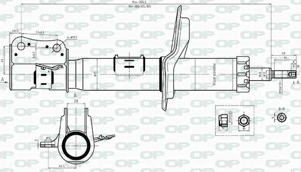 Open Parts SAB8365.31 - Shock Absorber www.autospares.lv