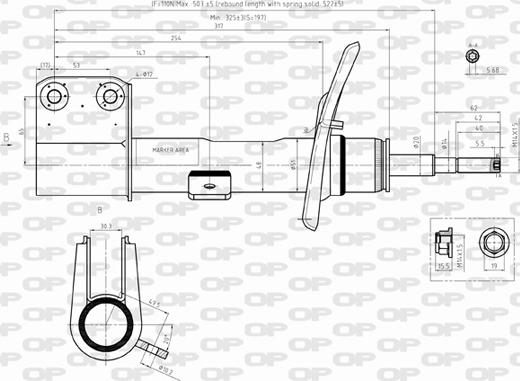 Open Parts SAB8366.31 - Амортизатор www.autospares.lv