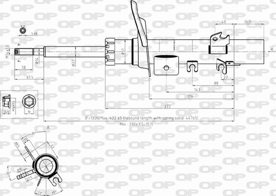 Open Parts SAB8360.31 - Amortizators autospares.lv