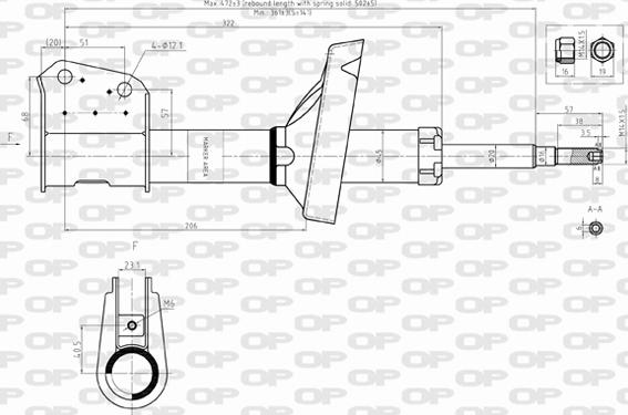 Open Parts SAB8362.11 - Amortizators autospares.lv