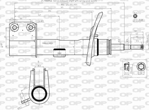 Open Parts SAB8367.31 - Амортизатор www.autospares.lv