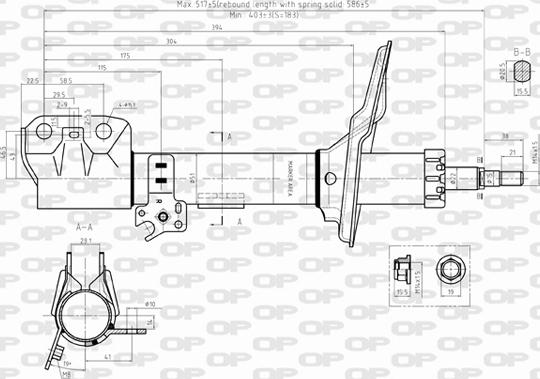 Open Parts SAB8309.31 - Amortizators www.autospares.lv