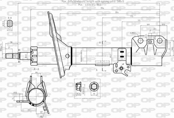 Open Parts SAB8310.31 - Amortizators www.autospares.lv