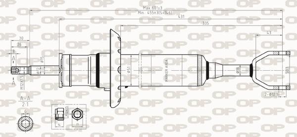 Open Parts SAB8324.31 - Shock Absorber www.autospares.lv