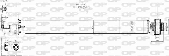 Open Parts SAB8320.32 - Амортизатор www.autospares.lv