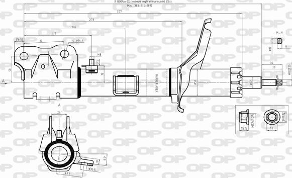 Open Parts SAB8321.31 - Amortizators www.autospares.lv