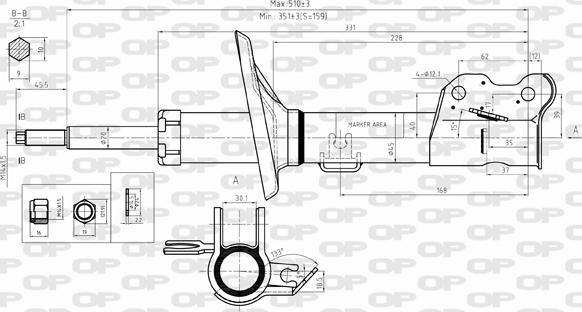 Open Parts SAB8294.31 - Shock Absorber www.autospares.lv