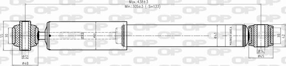 Open Parts SAB8298.32 - Амортизатор www.autospares.lv