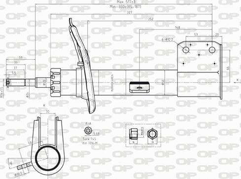 Open Parts SAB8242.31 - Амортизатор www.autospares.lv