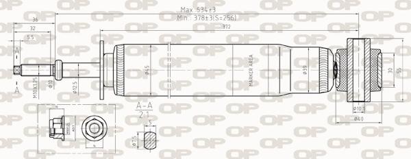 Open Parts SAB8259.32 - Амортизатор www.autospares.lv