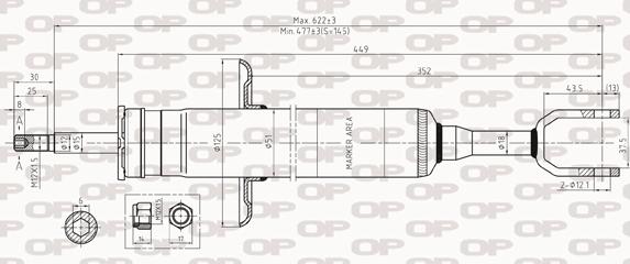 Open Parts SAB8258.31 - Amortizators www.autospares.lv