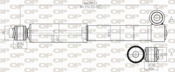 Open Parts SAB8253.32 - Amortizators www.autospares.lv