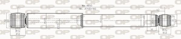 Open Parts SAB8264.32 - Amortizators autospares.lv