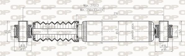 Open Parts SAB8261.32 - Амортизатор www.autospares.lv