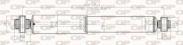 Open Parts SAB8262.32 - Amortizators autospares.lv