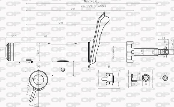 Open Parts SAB8205.11 - Shock Absorber www.autospares.lv