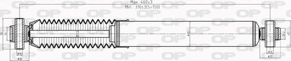 Open Parts SAB8202.32 - Amortizators autospares.lv