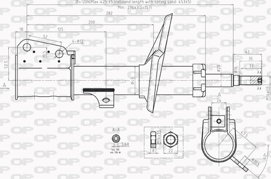 Open Parts SAB8211.31 - Amortizators autospares.lv