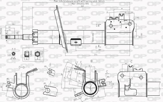 Open Parts SAB8218.31 - Shock Absorber www.autospares.lv