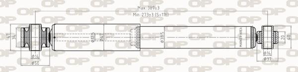 Open Parts SAB8286.32 - Amortizators autospares.lv