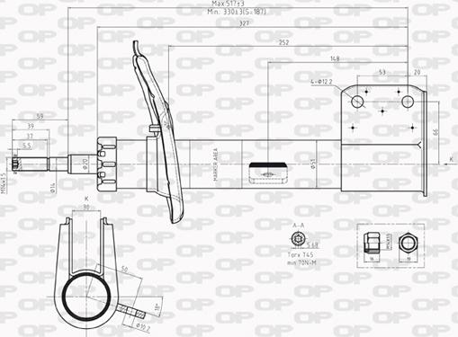 Open Parts SAB8235.31 - Amortizators www.autospares.lv