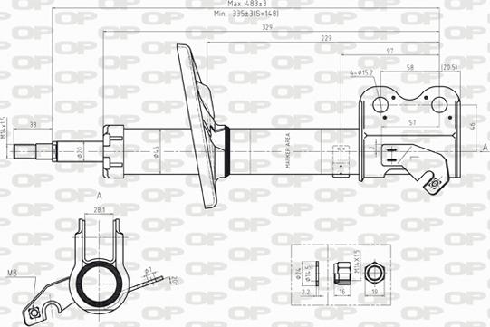 Open Parts SAB8237.31 - Shock Absorber www.autospares.lv