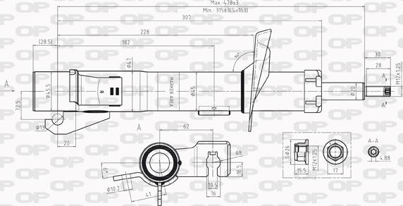 Open Parts SAB8229.31 - Amortizators www.autospares.lv