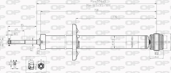 Open Parts SAB8227.32 - Amortizators www.autospares.lv